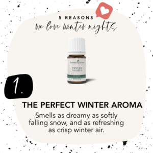 Reason # 1 the Perfect Winter Aroma.  Smells as dreamy as softly falling snow and as refreshing as crisp winter air.
