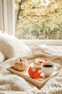Cozy Fall Bedtime Ready for Sleep
